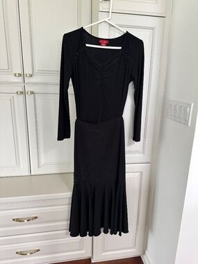 Womens Top and Skirt Ensemble Glass Crystals M Dance Cruise Formal